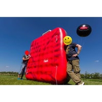 Kaufen Sie Discounted Blue Large Infla table Bean Beanbags, sprengen Sie Big Blue Bag mit QR-Code-Druck für Werbung