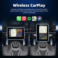 Layar Navigasi GPS Moto 5 Inci Nirkabel untuk Sepeda Motor, CarPlay Android Auto, Monitor dengan BT TPMS, Layar Horizontal Vertikal yang Dapat Diputar