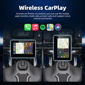 จอแสดงผลไร้สายขนาด 5 นิ้วสำหรับมอเตอร์ไซค์ รองรับ CarPlay และ Android Auto พร้อมระบบนำทาง GPS สำหรับมอเตอร์ไซค์  รองรับ BT TPMS  หน้าจอหมุนได้ทั้งแนวนอนและแนวตั้ง - Product Image 5