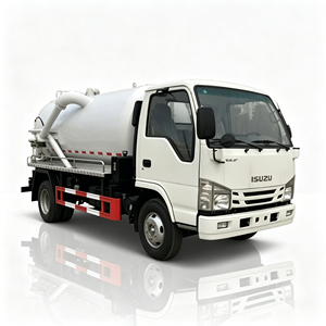 Camión de succión de aguas residuales Isuzu de 4 cbm de alta resistencia - Camión de limpieza de alcantarillado por vacío fiable para uso municipal - Product Image 1