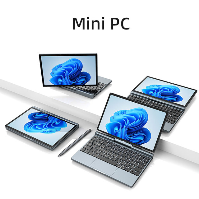 2 in 1 Convertible Laptop 180 Degree Rotation Touchscreen Tablet PC WiFi 6 Stylus Support Face Recognition Camera Metal Body