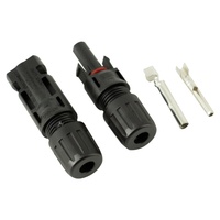 PowMr 1000V MCX Solar-Steckverbinder Messingkontakte 2,5/4/6mm² 10~14AWG Solarkabel IP67 Wasserdicht 20-25A Stecker/Buchse