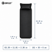 Matelas de camping auto-gonflant avec oreiller, tapis de couchage portable pour tente, randonnée, backpacking, voyage