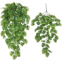 Plante grimpante artificielle verte en plastique, haute simulation, feuille de coquille de tortue, pour décoration intérieure, mariage, Noël, Nouvel An chinois
