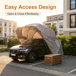 Tente <span class=keywords><strong>de</strong></span> <span class=keywords><strong>garage</strong></span> pliable et portable, design moderne en arche, avec structure en acier inoxydable durable et imperméable, best-seller - Product Image 1