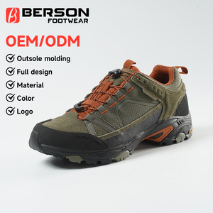 Chaussures de randonnée et de trail légères unisexes en daim et maille imperméables à lacets rapides pour toutes les saisons - Product Image 1