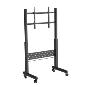 Carrito Móvil para <span class=keywords><strong>TV</strong></span> de Acero Resistente con Ruedas Artísticas, Altura Ajustable Manualmente, Capacidad de Carga de 90 kg, Compatible con <span class=keywords><strong>TV</strong></span> de 100 Pulgadas, Inclinación de 25°, VESA - Product Image 1
