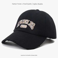 Topi Baseball 6 Panel Bordir Gaya Korea, Katun Murni, Bagian Atas Lembut, Dapat Disesuaikan, Unisex, Olahraga Luar Ruangan, Kasual, Trendi, Empat Warna