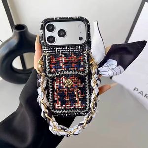 Nouvelle coque de protection européenne en laine de camélia avec sangle, compatible iPhone 17/16/15 Pro <span class=keywords><strong>Max</strong></span>, boule dorée réglable, clip, antichoc - Product Image 3