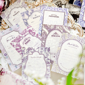 40 unids/pack Retro mensaje Material <span class=keywords><strong>Bloc</strong></span> <span class=keywords><strong>de</strong></span> <span class=keywords><strong>notas</strong></span> años fragante serie luz Retro diario decoración Material papel Base 5 modelos - Product Image 4