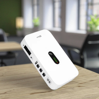 Sistem UPS Mini Portabel UPSEN 12/18/36W, Catu Daya Cadangan Baterai Satu Fasa dengan Stopkontak USB dan AC untuk Rumah, Kantor, PC, Router WiFi