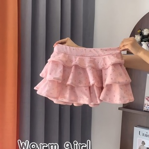 Traje de Baño de Dos Piezas Personalizado para Mujer, Bonito y Transpirable, Ecológico, de Poliéster/Algodón, con Volantes en la Cintura, <span class=keywords><strong>Moldeador</strong></span> de Cuerpo para Playa - Product Image 5