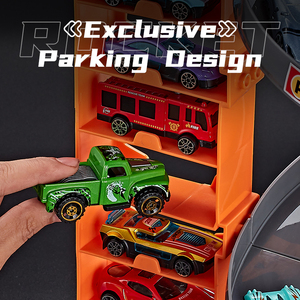 El <span class=keywords><strong>Mejor</strong></span> Regalo para Niños: Set de Estacionamiento de Cohetes de Gran Tamaño con Música y Luces, Juguetes de Estacionamiento de Coches de Aleación - Product Image 3