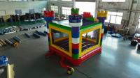 Château gonflable avec toboggan, structure de saut, qualité commerciale, matériau PVC, capacité 1000 kg, ignifuge, résistant aux UV