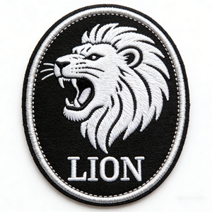 Écusson brodé personnalisé en forme de cheval, badge thermocollant rond, patch en tissu 3D en relief pour vêtements, sacs, chapeaux - Product Image 4