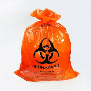 Free Sample Bioplastic Disposable Hospital Garbage Bag Biohazard Medical Waste Plastic Bags