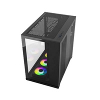 JNP C703 Noir Boîtier de jeu Boîtier d'ordinateur de jeu PC Gamer