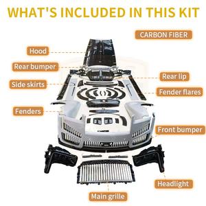 Kit de carrocería estilo MSY de fibra de carbono seco de Venta caliente para <span class=keywords><strong>Rolls</strong></span> <span class=keywords><strong>Royce</strong></span> Cullinan viejo a nuevo parachoques delantero rueda ceja <span class=keywords><strong>techo</strong></span> ala Bodykit - Product Image 5