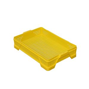 Mittelgroße recycelbare Kunststoff-Obstgarten-Mesh-Obstkorb verdickte stapelbare Kiste Hohe Beine Pfirsich kisten löcher Umsatz box - Product Image 1