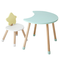 Table et chaise d'enfant en bois Montessori, assemblage facile, ensemble table et chaise d'étude pour enfants