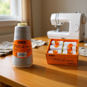 ด้ายเย็บผ้าอิลัน 2750 ม. สีเงินเทา บรรจุกล่อง 12 ชิ้น - Product Image 2