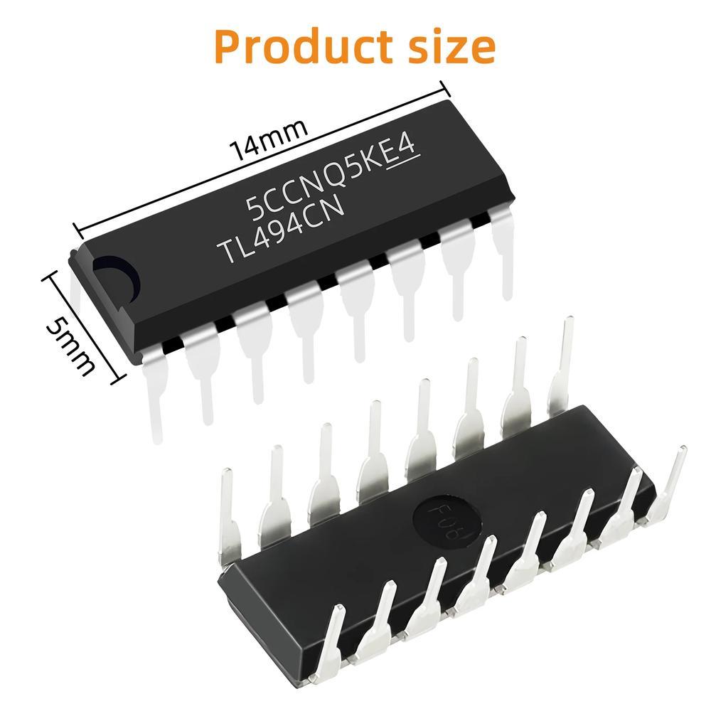 10 pz TL494CN TL494 494 controller di commutazione 40kHz 200mA PWM DIP-16 nuovo 502 10 pz TL494CN TL494 494 controller di commutazione 40kHz 200mA PWM DIP-16 nuovo 502