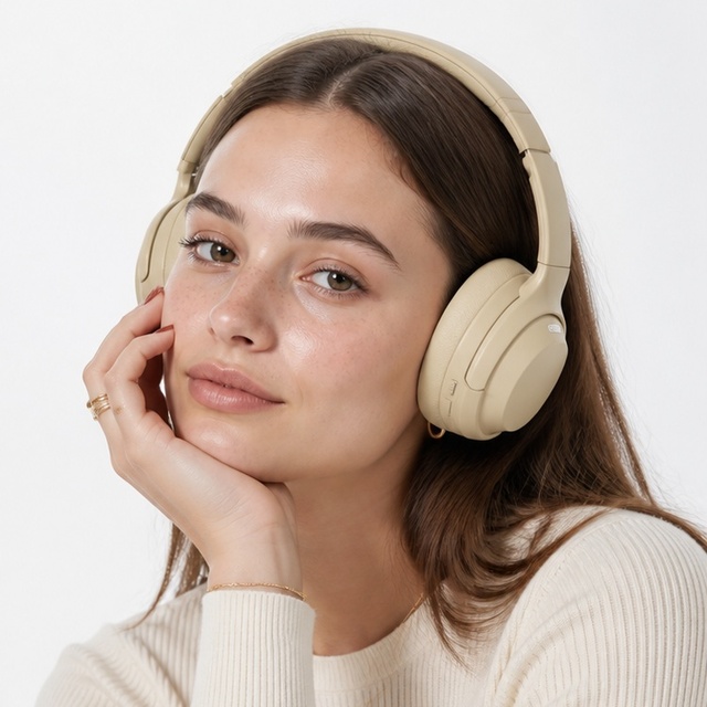 Wireless Sports Over-Ear Headphones with ANC for 5.4 LDAC Type-C Charging 20+ Hours Playtime Bass Boost & Low Latency