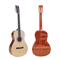 Gitar Akustik Boult Brand High Grade 38 Inch OEM ODM Glossy dengan Top Spruce Solid, Body Mahogany, Senar Baja, Instrumen Musik