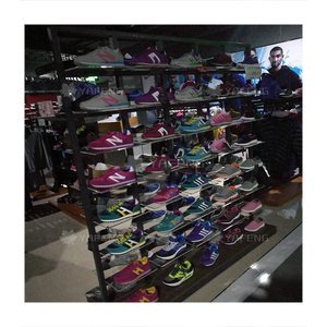 Hiện đại Boutique bằng gỗ bán lẻ giày Rack hiển thị đứng cho cử<span class=keywords><strong>a</strong></span> hàng giới thiệu - Product Image 4