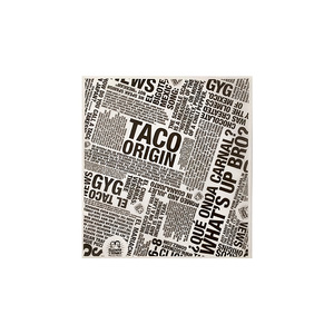 Envoltura de sándwich de grado alimenticio a prueba de grasa personalizada al por mayor <span class=keywords><strong>Deli</strong></span> <span class=keywords><strong>Mexico</strong></span> Burrito Tacos papel de regalo de pergamino recubierto de cera - Product Image 3