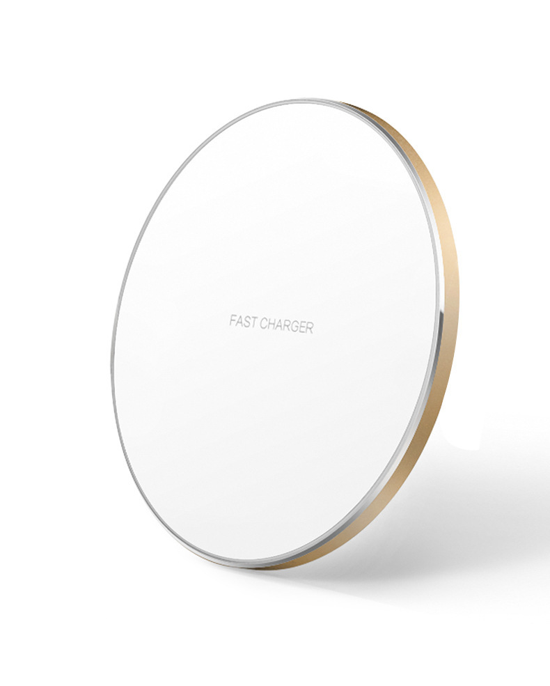 Wireless charger 15/20/30/35W Matte gold base with white surface