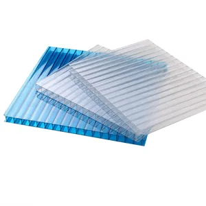 4MM 6MM 8MM 10MM 12MM Feuilles de polycarbonate à double paroi, Polycarbonate à double paroi, Polycarbonate à double paroi