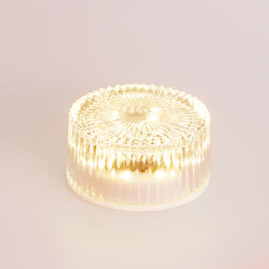 Новый дизайн стеклянный круглый солнечный ледяной кирпич садовый Свет Горячая Распродажа водонепроницаемый IP68 уличный Солнечный садовый свет - Product Image 3