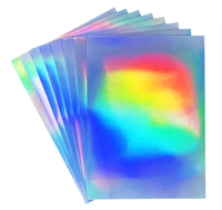 Autocollants imperméables en PET, étiquettes personnalisées, papier autocollant vinyle A4, impression d'autocollants, papier holographique