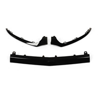3 pièces de garnitures inférieures de pare-chocs avant noir brillant de remplacement pour Mercedes-Benz Classe C W205 C205 A205