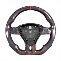 Volant sport en cuir et fibre de carbone pour Volkswagen CC/Magotan/Tiguan/Passat par FEIXIANG