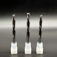 Grewin Tools Fraise à compression monobrin à hélice de 45°, revêtement DLC, HRC55, en carbure, pour routeur CNC et bois, OEM 1 Milling