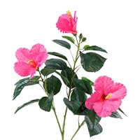 Bouquet de fleurs d'hibiscus parfumées réalistes, bouquet décoratif moderne pour le bureau, le jardin, la décoration de la maison, plantes artificielles, fleurs artificielles