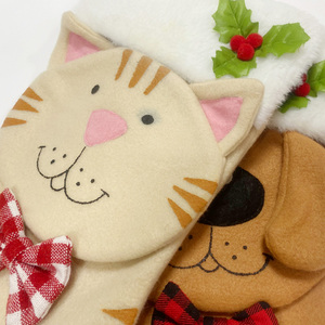 Bán Buôn Sang Trọng Thân Thiện Với Môi Mềm Flannel Giáng Sinh Vớ Với Tùy Chỉnh Logo-Thiết Kế Hiện Đại Cho Gia Đình Trang Trí Món Quà Cho - Product Image 2