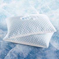 Oreiller en mousse à mémoire déchiquetée pour douleurs cervicales en tissu de bambou écologique