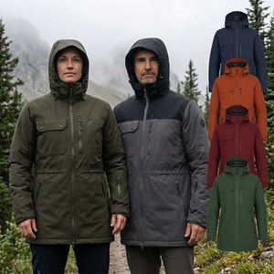 معطف باركا متعدد الجيوب بتصميم جديد، سترة واقية من الرياح متينة وصديقة للبيئة، جاكيت مطر أنيق مقاوم للماء - Product Image 1