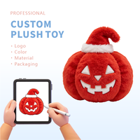 Peluche personnalisée, poupée tête de citrouille d'Halloween sur mesure, oreiller de marque IP pour les fêtes, conception et production OEM ODM, coton PP doux
