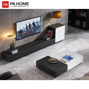 PINAI – <span class=keywords><strong>meuble</strong></span> <span class=keywords><strong>tv</strong></span> de sol au design simple, <span class=keywords><strong>blanc</strong></span>, <span class=keywords><strong>noir</strong></span>, <span class=keywords><strong>meuble</strong></span> <span class=keywords><strong>tv</strong></span> <span class=keywords><strong>et</strong></span> table basse - Product Image 3