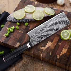 Cuisinier utilisant des lames de couteau de chef, ensemble de couteaux de cuisine, Damas AUS10, Kuchenmesser, couteau à découper - Product Image 4