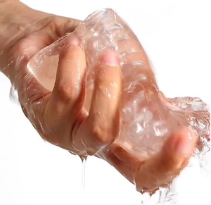 투명 남성 개인 마사지 재사용 TPE 자극기 슬리브 현실적인 질감 근육 이완을위한 친밀한 관리 섹스 토이 - Product Image 6