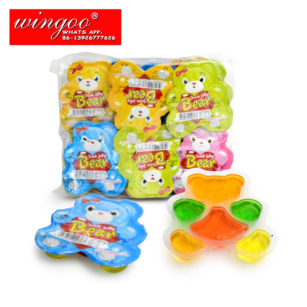 Желе с мультяшным медведем в сумке