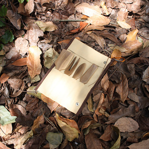 Portable Wooden <b>Camping</b> Utensil <b>Set</b> With Spatula Spoon Fork Cheese Knife For Outdoor Use - Product Image 3