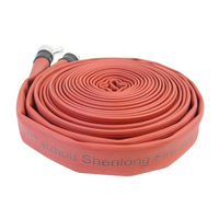 Tuyau d'incendie plat flexible en PVC et caoutchouc, homologué BS, recyclable, durable, personnalisable, 16 bars, 17 bars, en NBR
