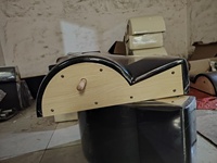 Correcteur de colonne vertébrale commercial en bois de chêne, baril incurvé ergonomique pour étirements dorsaux, équipement d'entraînement Pilates