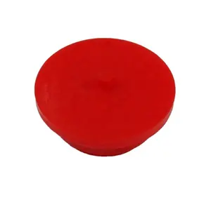 Novas Tampas de Borracha de Silicone Vermelhas Personalizadas, Moldadas por Compressão, para Proteção Durante a Pintura Eletrostática a Pó - Product Image 1